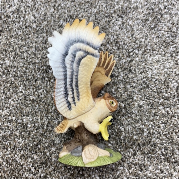 VINTAGE OWL ROYAL HERITAGE COLLECTION PORCELAIN FIGURINE SCULPTURE GREAT HORNED - Picture 9 of 11